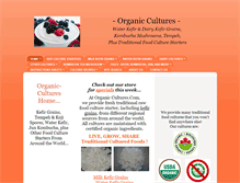 Tablet Screenshot of organic-cultures.com